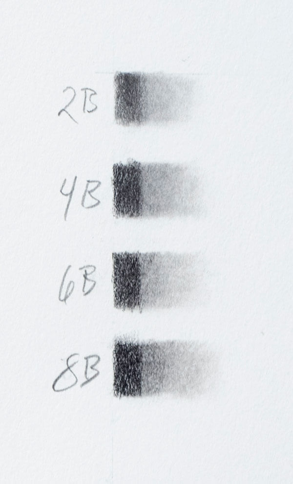 Patches of Mars Lumograph Blacks, dragged out rightward with a blending stump.