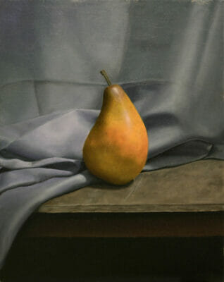 <em>"Pear Study"</em>, Oil on Canvas, by Hillary Inkaya