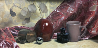 <em>"Mauve Vase"</em>, Oil on Canvas, by Kevin Wyderka