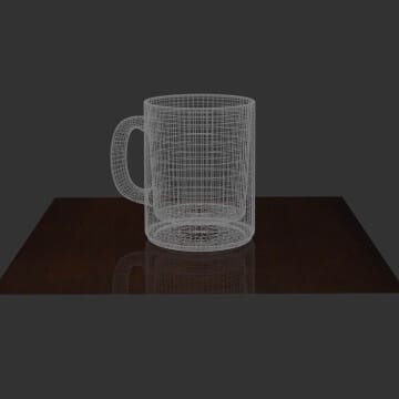 The structure of objects exists independently of the light.
