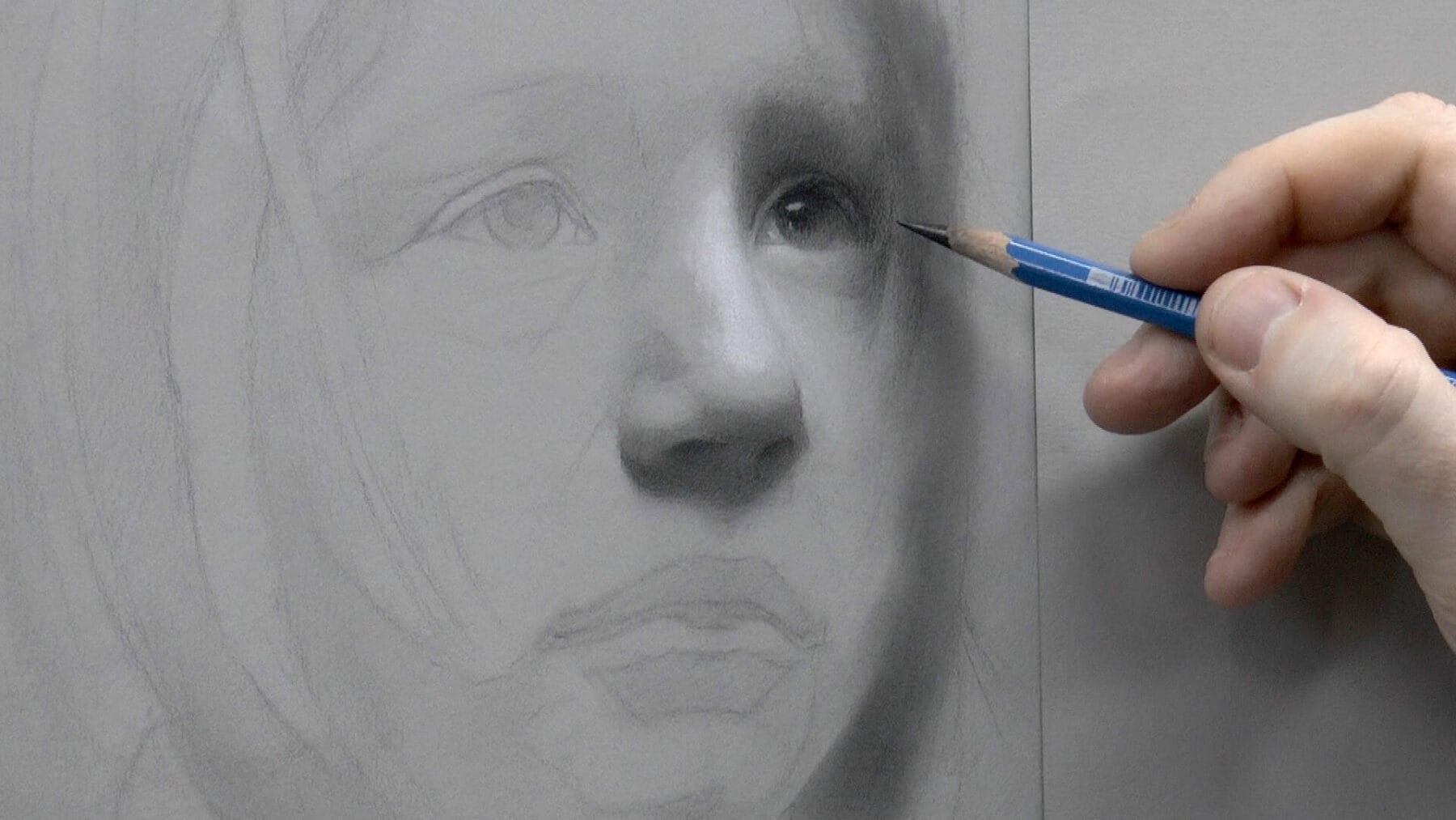 Drawing Children is difficult because the definition of forms is so much softer on younger faces.